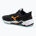 Mizuno Wave Stealth Neo 2 handball shoes black/tangelo/ice green 3