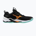 Mizuno Wave Stealth Neo 2 handball shoes black/tangelo/ice green 2
