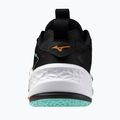 Mizuno Wave Stealth Neo 2 handball shoes black/tangelo/ice green 3