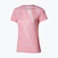 Women's running shirt Mizuno Core Graphic Tee bleached mauve
