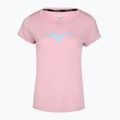 Women's running shirt Mizuno Core Runbird Tee bleached mauve