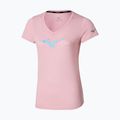 Women's running shirt Mizuno Core Runbird Tee bleached mauve