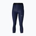 Women's leggings Mizuno Impulse Core 3/4 baritone blue 3