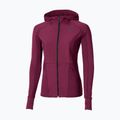 Women's running jacket Mizuno Active Warm Hybrid Full Zip Hooded dark purple