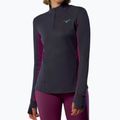 Women's running sweatshirt Mizuno Active Warm Half Zip baritone blue