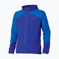 Men's Mizuno Active Alpha Hodded sodalite blue running jacket