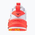 Mizuno Wave Stealth Neo 2 white/flery coral 2/citrus handball shoe 3