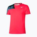 Men's tennis shirt Mizuno Daybreakers Shadow vibrant red