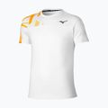 Men's tennis shirt Mizuno Daybreakers Shadow white/citrus