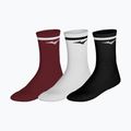 Socks Mizuno Training With Line 3 pairs sun dried tomato/white/black