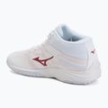 Women's volleyball shoes Mizuno Lightning Select Mid white/rose elegance/lava falls 3