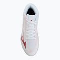 Women's volleyball shoes Mizuno Lightning Select Mid white/rose elegance/lava falls 5