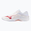 Women's volleyball shoes Mizuno Lightning Select white/rose elegance/lava falls 8
