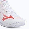 Women's volleyball shoes Mizuno Wave Lightning Pro Mid white/rose elegance/lava falls 7