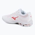 Women's volleyball shoes Mizuno Wave Lightning Pro white/rose elegance/lava falls 3