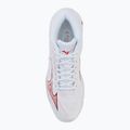 Women's volleyball shoes Mizuno Wave Lightning Elite Mid white/rose elegance/lava falls 5