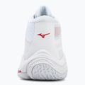 Women's volleyball shoes Mizuno Wave Lightning Elite Mid white/rose elegance/lava falls 6