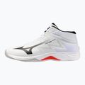 Volleyball shoes Mizuno Lightning Select Mid white/black/fiery red