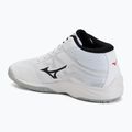 Volleyball shoes Mizuno Lightning Select Mid white/black/fiery red 3