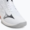 Volleyball shoes Mizuno Lightning Select Mid white/black/fiery red 7