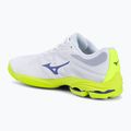 Volleyball shoes Mizuno Wave Lightning Pro white/lighting yellow/dazzling blue 3