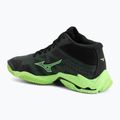 Volleyball shoes Mizuno Wave Lightning Elite Mid black/glowing apple/mandarin orange 3