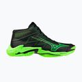 Volleyball shoes Mizuno Wave Lightning Elite Mid black/glowing apple/mandarin orange