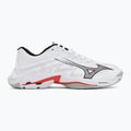 Volleyball shoes Mizuno Wave Lightning Elite white/black/fiery red 2