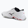 Volleyball shoes Mizuno Wave Lightning Elite white/black/fiery red 3