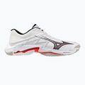 Volleyball shoes Mizuno Wave Lightning Elite white/black/fiery red