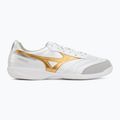 Football boots Mizuno Morelia Sala Pro IN white/football gold/galaxy sil 2