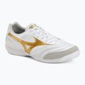 Football boots Mizuno Morelia Sala Elite IN white/football gold/galaxy sil