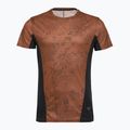 Men's running top Mizuno Active DryAeroFlow Graphic copper brown