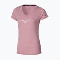 Women's running top Mizuno Core Runbird Tee rose elegance