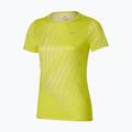 Women's running top Mizuno Core Graphic Tee lightning yellow 2