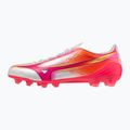 Football boots Mizuno Alpha III Japan FG white/fuchsia purple