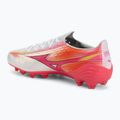 Football boots Mizuno Alpha III Japan FG white/fuchsia purple 3
