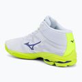 Volleyball shoes Mizuno Wave Lightning Pro Mid white/lighting yellow/dazzling blue 3