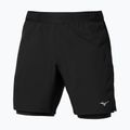 Men's running shorts Mizuno Core 5.5 Inches 2in1 black