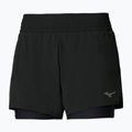 Women's running shorts Mizuno Active 2in1 4.5 black