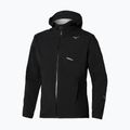 Men's running jacket Mizuno Trail Waterproof 20K Hooded black