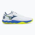 Men's tennis shoes Mizuno Wave Enforce Court AC white/dazzling blue/ lightning 2