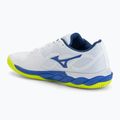 Men's tennis shoes Mizuno Wave Enforce Court AC white/dazzling blue/ lightning 3