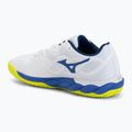 Men's tennis shoes Mizuno Wave Enforce Court CC white/dazzling blue/ lightning 3