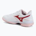 Women's tennis shoes Mizuno Wave Exceed Court CC W white/pinkesque/barbados cherr 3