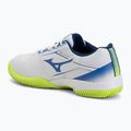 Men's tennis shoes Mizuno Break Shot 5 CC white/dazzling blue/ lightning 3