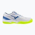 Men's tennis shoes Mizuno Break Shot 5 CC white/dazzling blue/ lightning 2