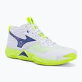 Volleyball shoes Mizuno Wave Momentum Elite Mid white/lightning yellow/dazzling blue