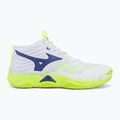 Volleyball shoes Mizuno Wave Momentum Elite Mid white/lightning yellow/dazzling blue 2