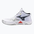 Volleyball shoes Mizuno Wave Momentum Elite Mid white/black/fiery red